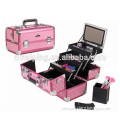 Pink Water tube Aluminum cosmetic case mirror insert
